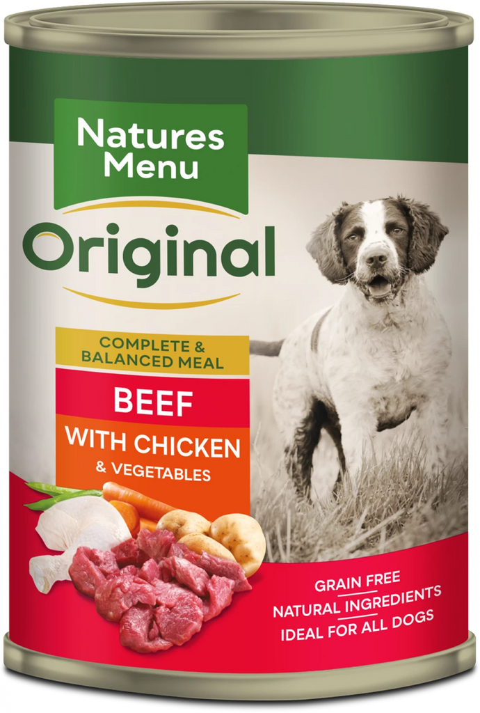 Natures Menu Beef with Chicken 400g Can
